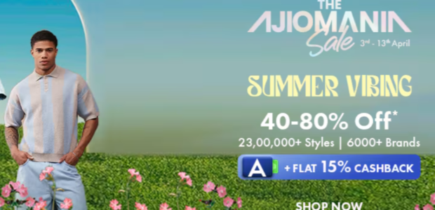 Get Upto 40% To 80% Off On AjioMania Sale