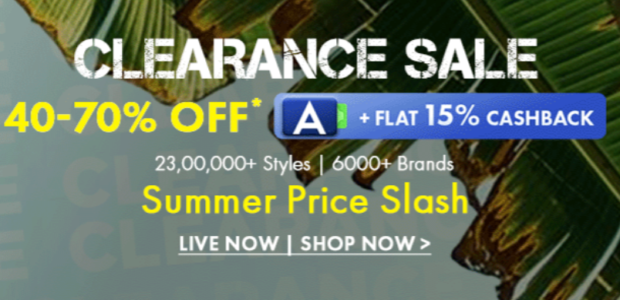 Get Upto 40% To 70% Off On Ajio