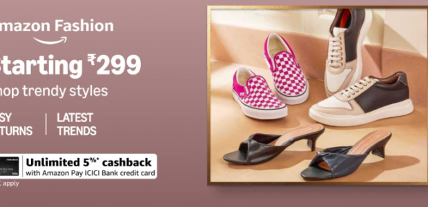 Trendy Footwear Starting At Rs.299 On Amazon