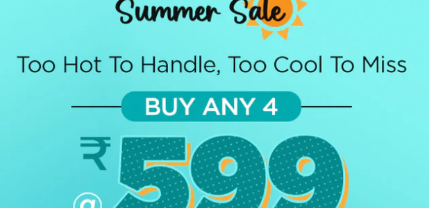 Summer Sale Buy 4 At Rs. 599 On The Man Company