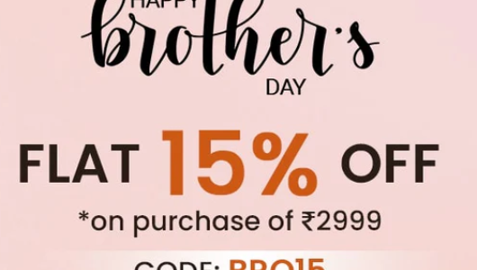 Happy Brother's Day Flat 15% Off On GIVA