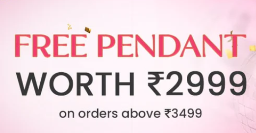 Birthday Special Free Pendant Worth Rs.2999 On GIVA