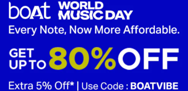 World Music Day Upto 80% Off On Boat