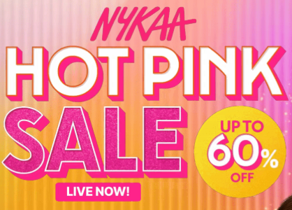 Hot Pink Sale Upto 60% Off On Nykaa