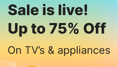 Appliances Bonanza Sale Upto 75% Off On Flipkart