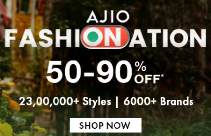 Ajio Fashion On Nation Sale