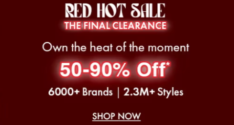 Red Hot Final Clearance Sale On Ajio