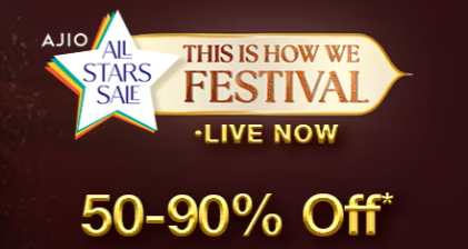 All Stars Sale Upto 50% To 90% Off On Ajio